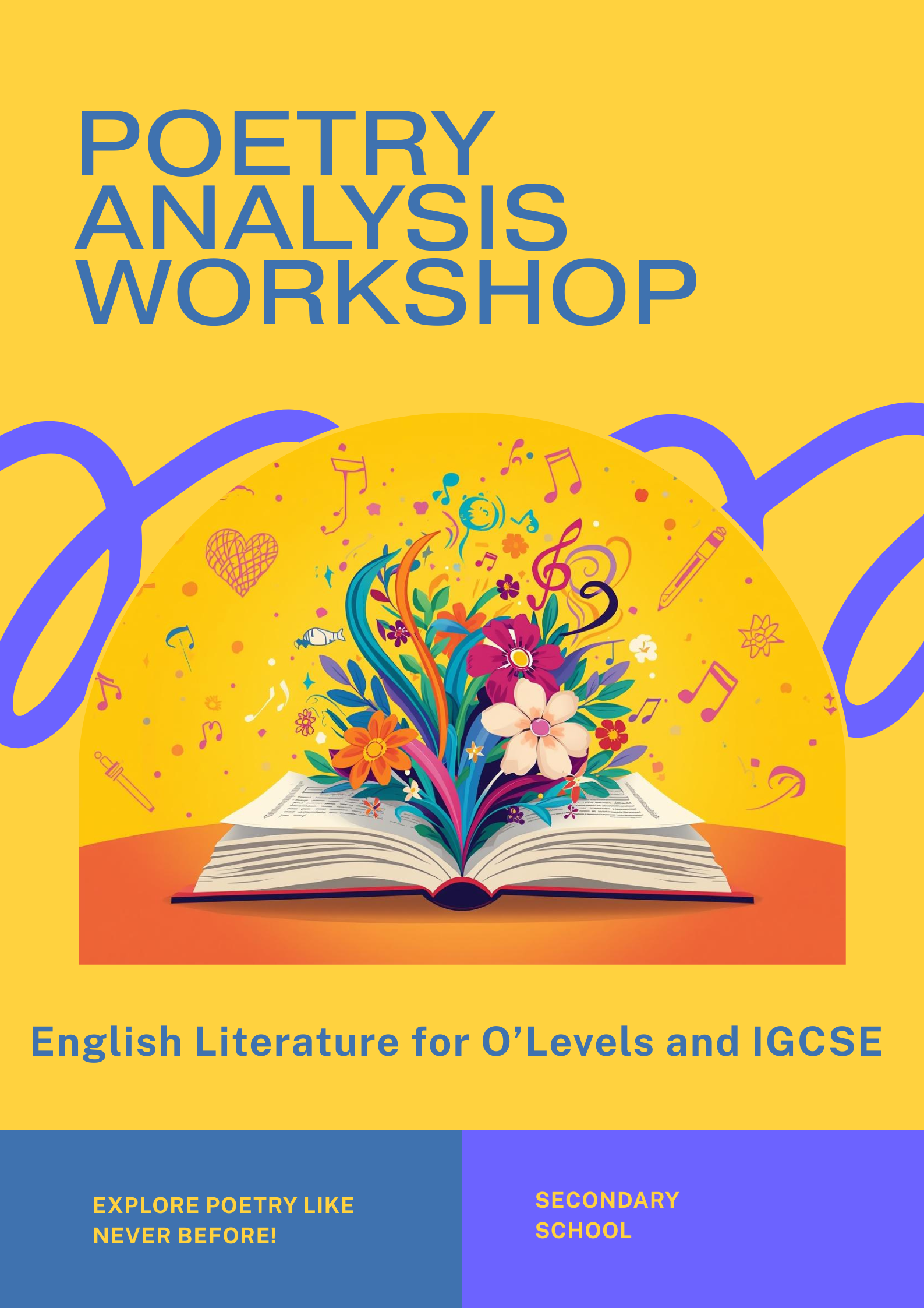 English Literature for O’Levels and IGCSE – Poetry Analysis <br>(Secondary School) <br><br>Discount for early bird:<br>(Full Payment By 17 Nov 2025)