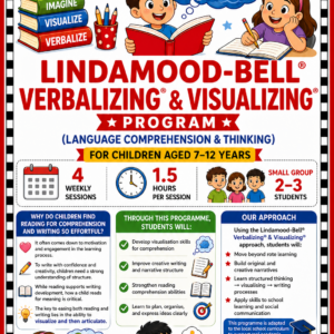Lindamood-Bell <br>Verbalizing & Visualizing Program <br>(Language Comprehension & Thinking) <br> Ages 7 - 9 Years old